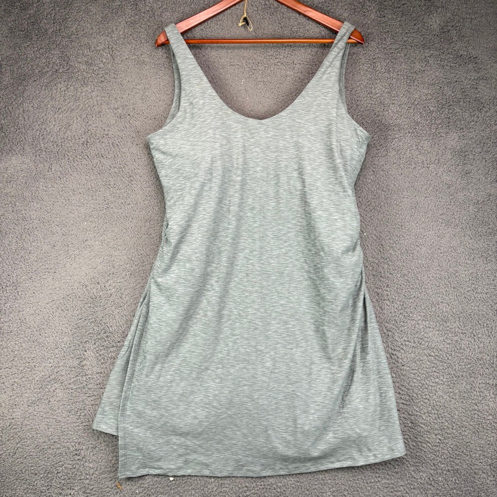 Athletic Works ButterCore Dress Womens XXXL 22 Green Heathered Sleeveless Mini